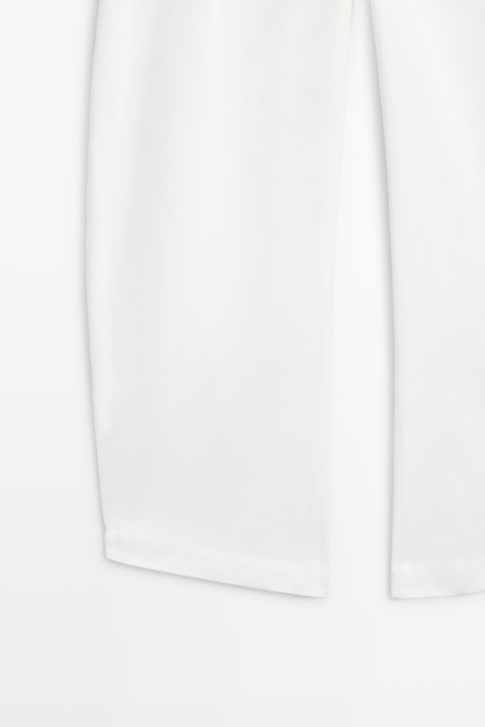 Massimo Dutti Брюки-бананы свободного кроя, белый