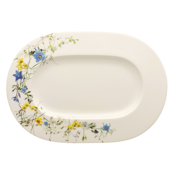 Блюдо овальное 34см Rosenthal Альпийские цветы