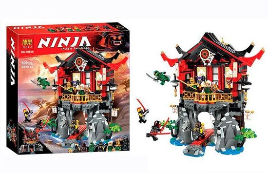 Конструктор Ninja "ХРАМ ВОСКРЕСЕНИЯ", 809 ДЕТАЛЕЙ