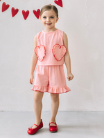 Костюм с сердечками, Розовый