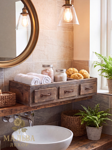 Ящик "Ланцет" 20х12х55,5 см коричневый от CAMPO Home & Garden