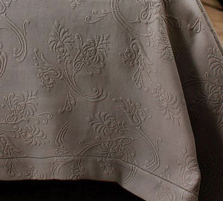 Покрывало 150x220 Luxberry Country с мережкой коричневое