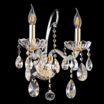Настенный светильник Crystal Lux MONICA AP2 GOLD