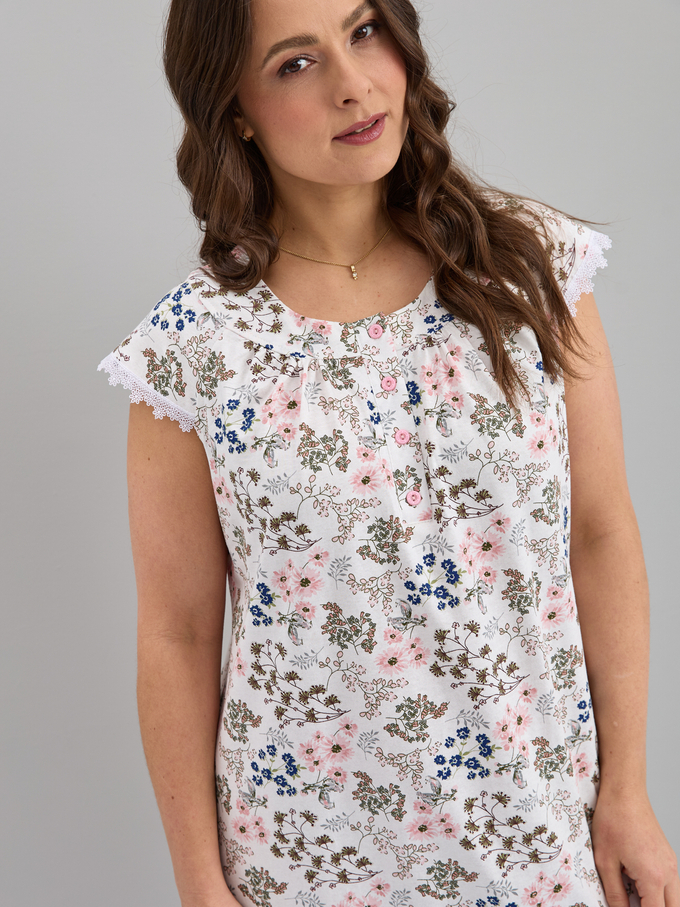 Ночная сорочка С-007/молоко-разнотравье