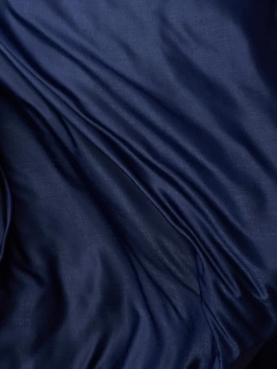 Шелк искусственный "эффект бархата", арт. 2283, Китай, темно-синий