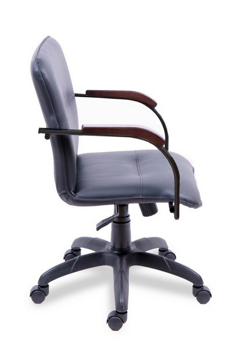 Стул для посетителей Самба черный на крестовине пластик