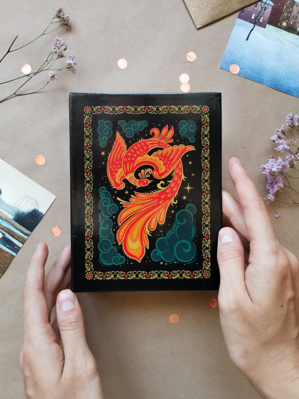 Фотоальбом на 100 фото 10х15 см, пластик. листы Russian souvenir Жар-птица