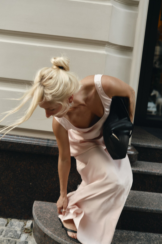 Платье майка из модала light pnk