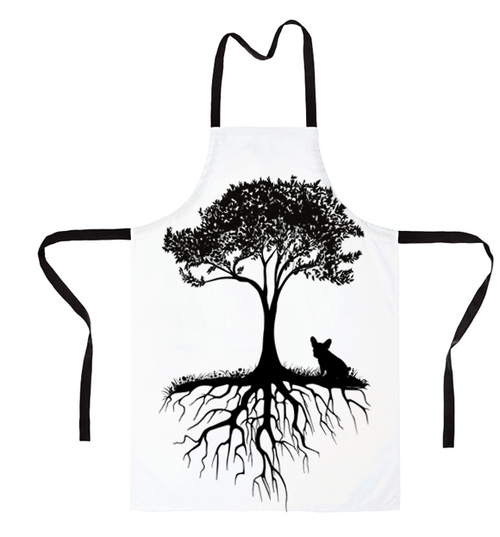 Фартук "Французский бульдог у дерева"