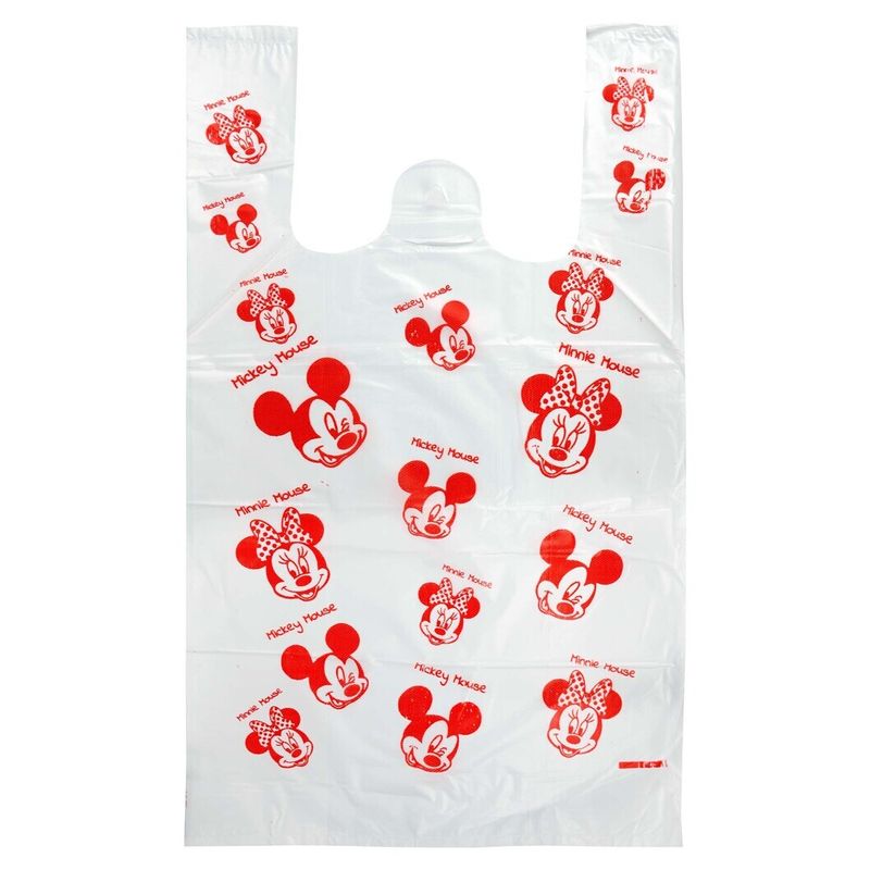 Пакет майка Китай Микки Маус 34*58 см 50 шт/уп 40 уп/меш