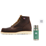 Danner Bull Run Top Grain Cow Leather Crew Outdoor Boots Men"s Dark Brown EE Edition