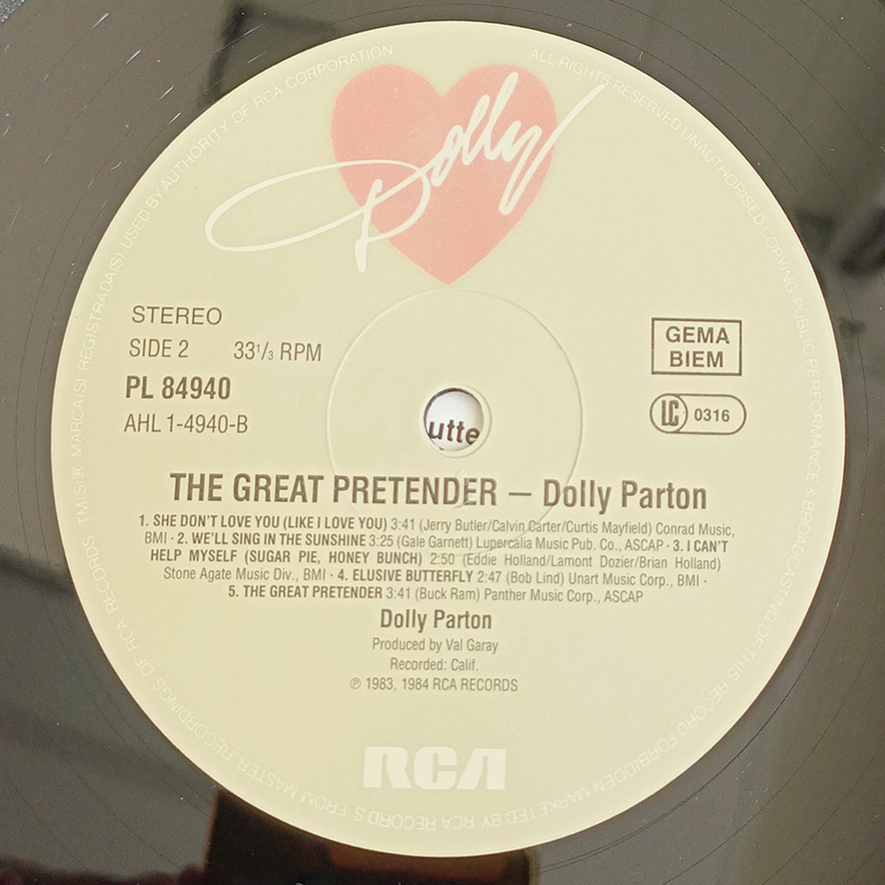 Dolly Parton / The Great Pretender (LP)
