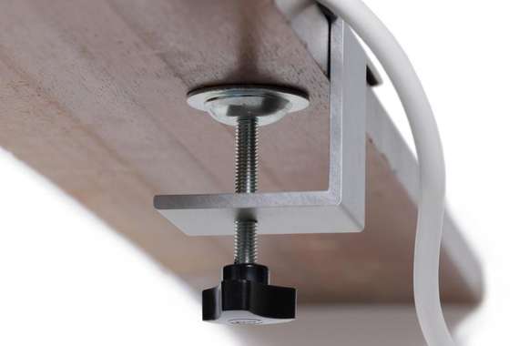 Блок розеток настольный с одним крепежом (2 розетки, USB-A, USB-C) G1002A-2AC.N Серебро+Белый 158*1