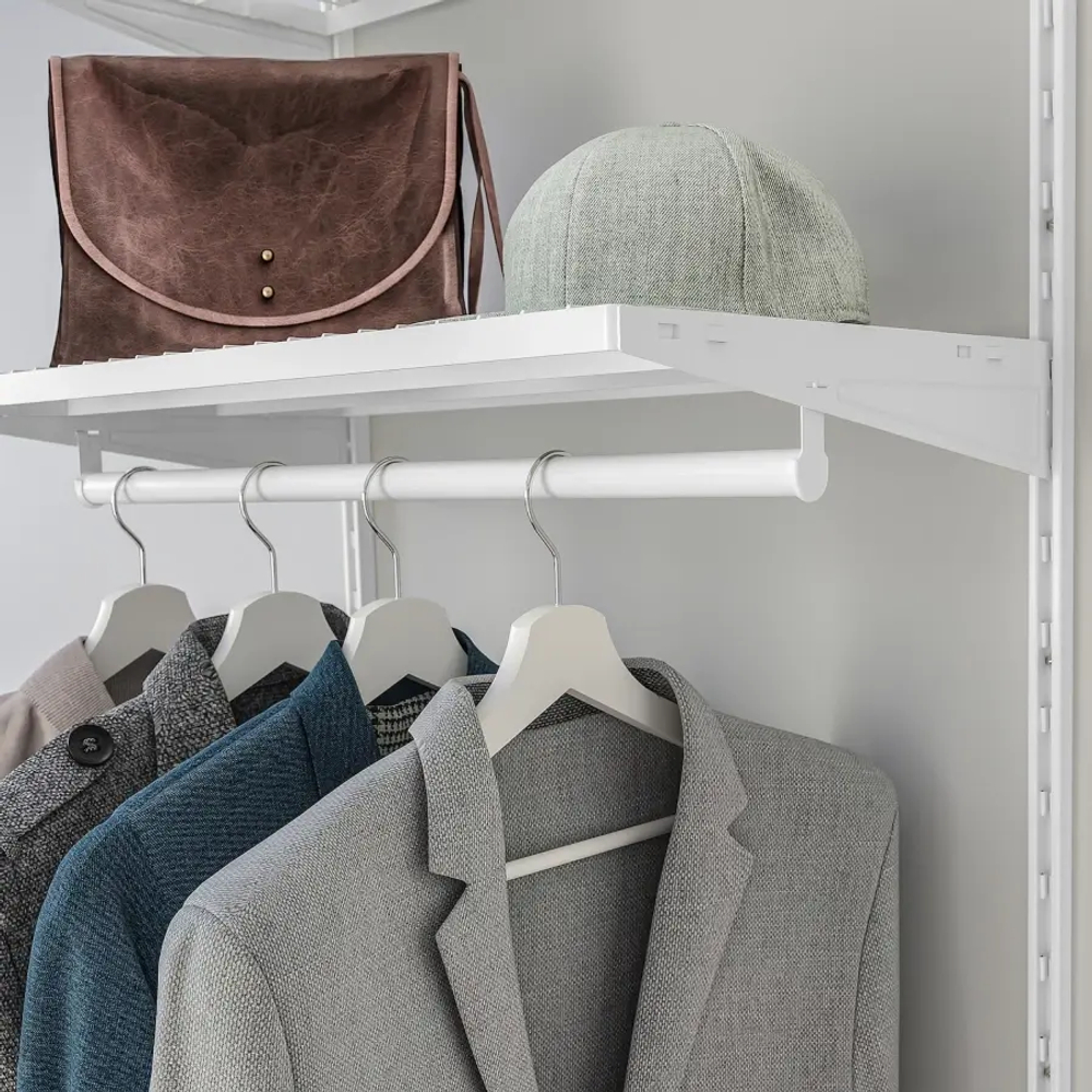 Гардеробная комбинация - IKEA BOAXEL/БОАКСЕЛЬ ИКЕА, 40х62х200,6 см, белый