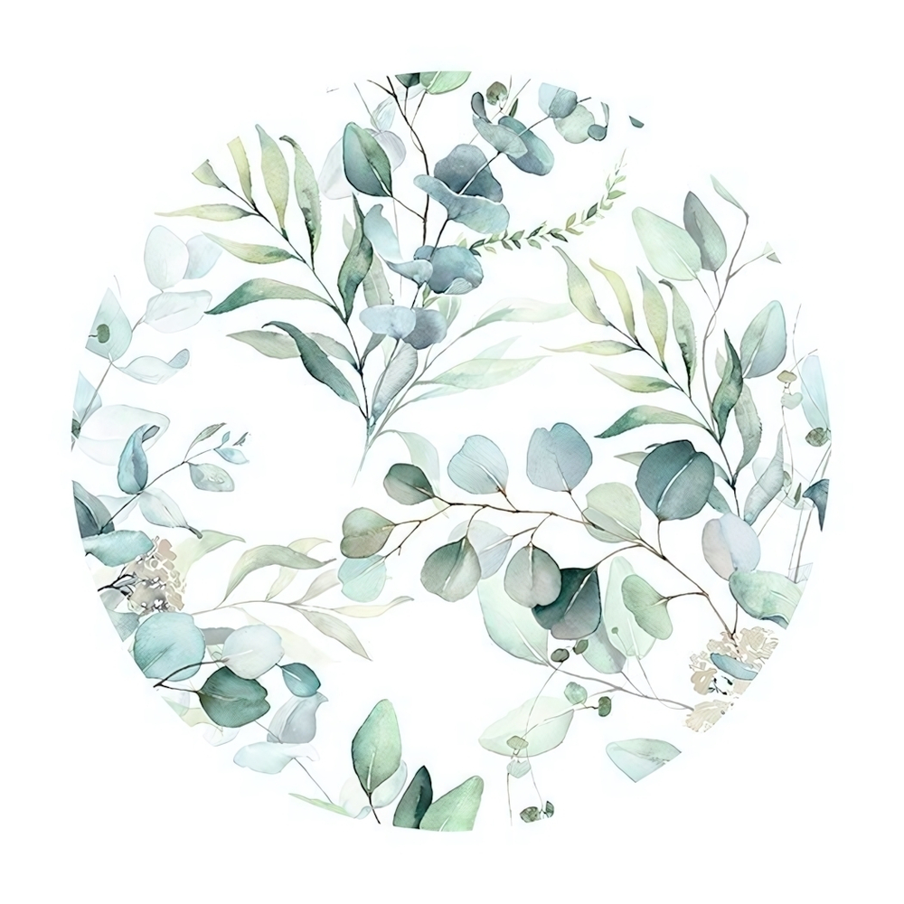 Сервировочная салфетка круглая 36 см Акварель