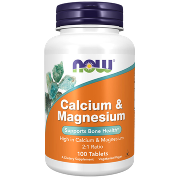 Now Foods Calcium & Magnesium 500/250 mg 100 tablets, Кальций и Маний