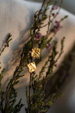 Серьги Мозаика мини, позолота