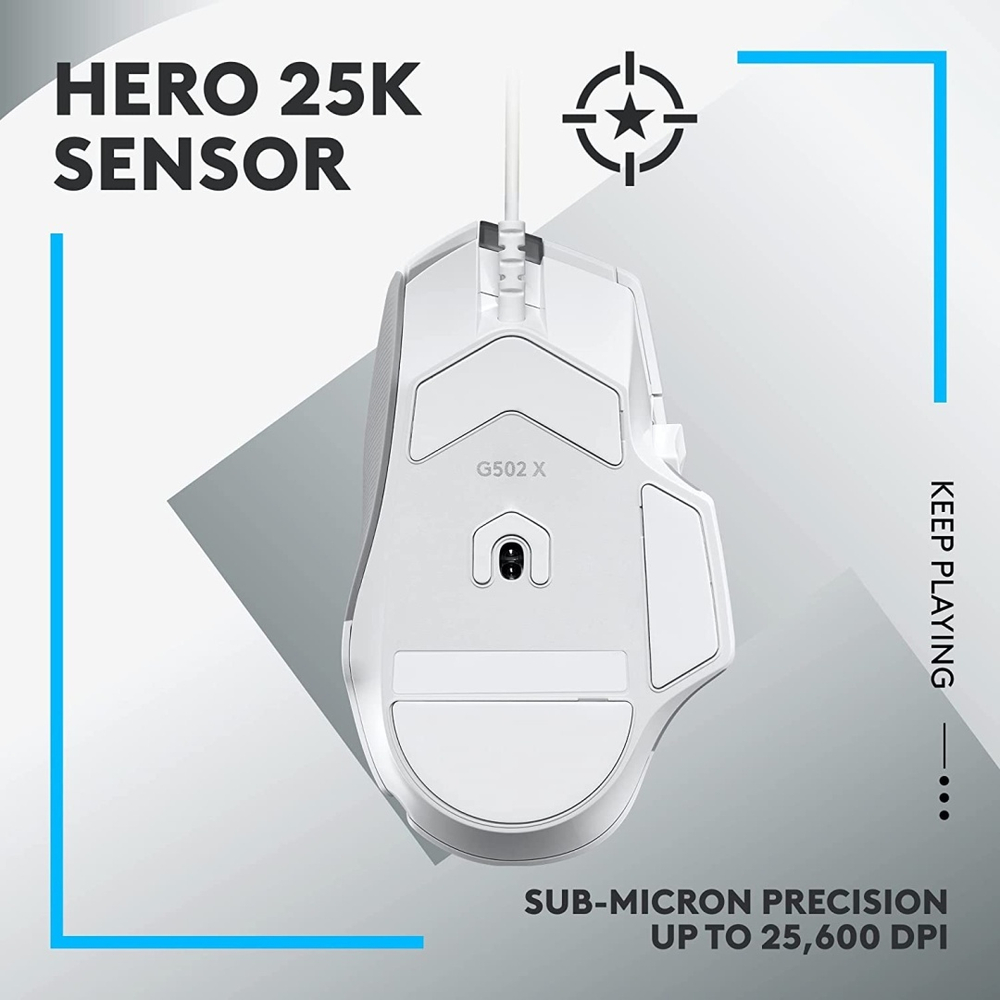Мышь Logitech G502 X белый
