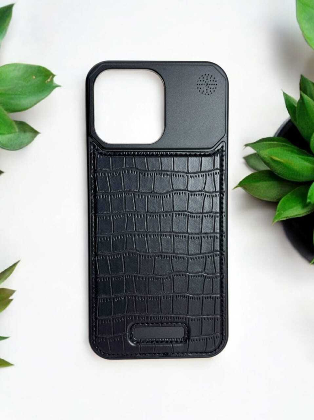 Металлический чехол "Крокодил" iPhone 15 ProMax