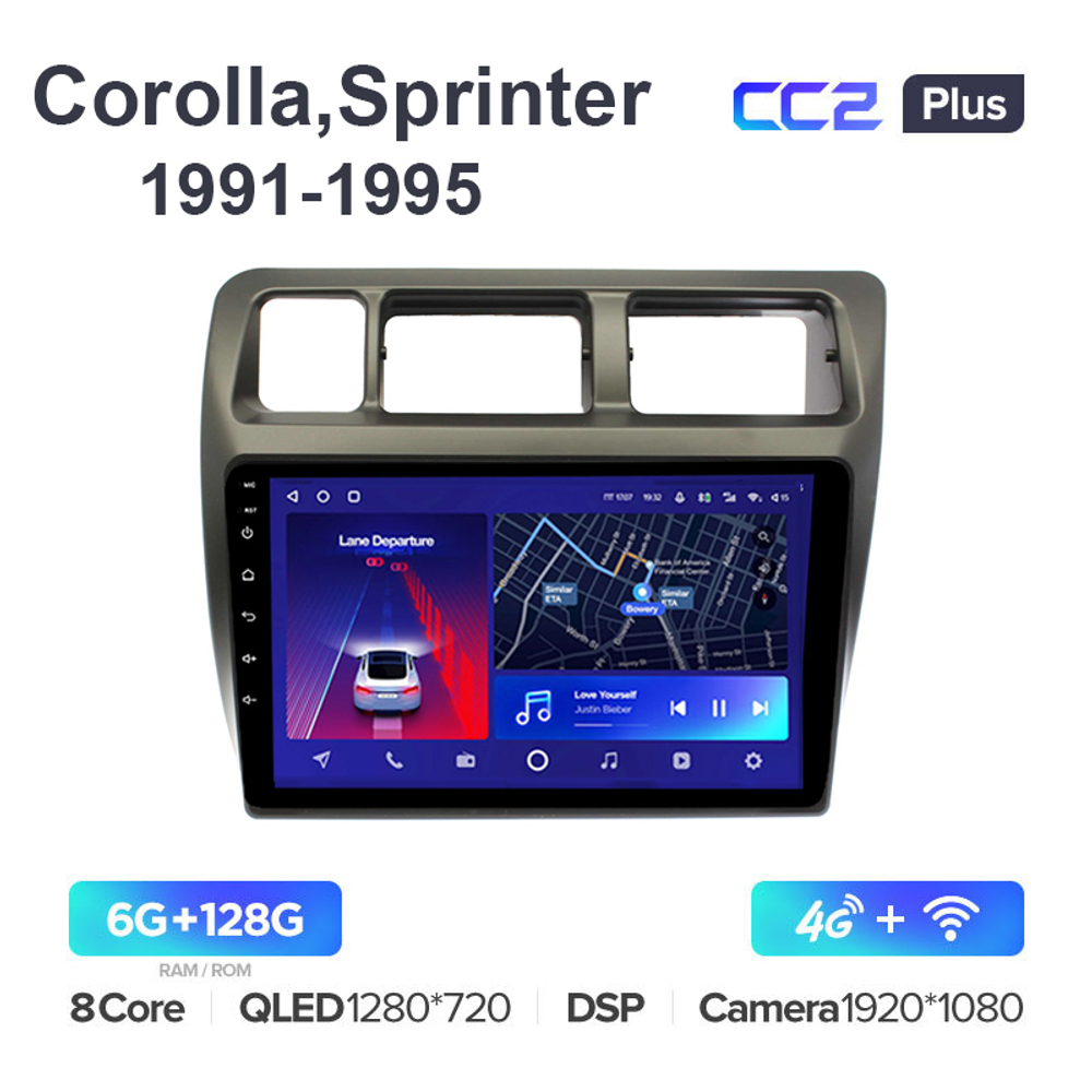 Teyes CC2 Plus 9"для Toyota Corolla, Sprinter 1991-1995