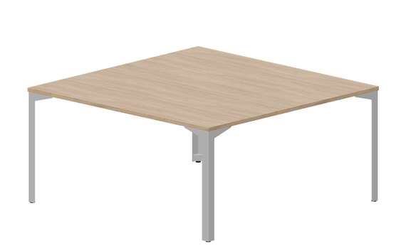 Составной стол на 2 рабочих места 158х156,6х75см, без отверстий