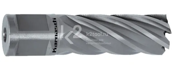 Корончатое сверло Karnasch 12х50 мм, SILVER-LINE, Weldon 19, арт. 20.1265-012