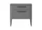 Тумба прикроватная Type oak 2 ящика ширина 50 см (серый)
