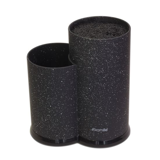 Подставка для ножей и кухонных принадлежностей двойная 22 см. Kamille KM 7607