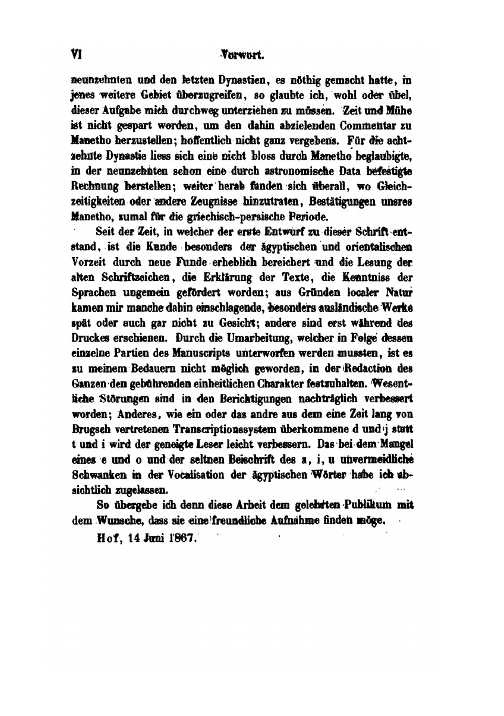 Chronologie Des Manetho | G.F. Unger