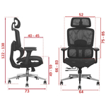 Кресло SitUp GARFILD LUX Chrome (сетка Black/сетка Black)