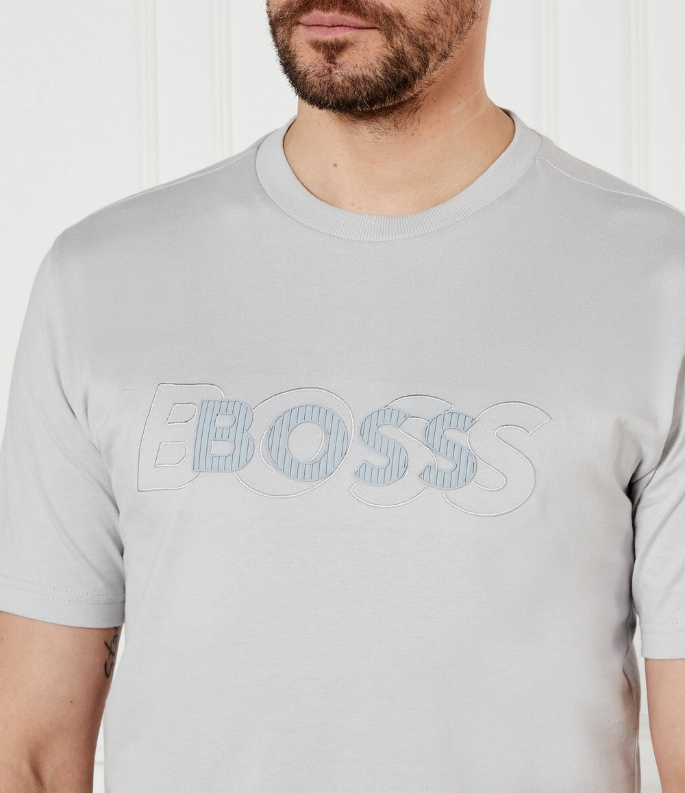 Футболка Tee DropNeedle BOSS GREEN - пепельный(50531271)