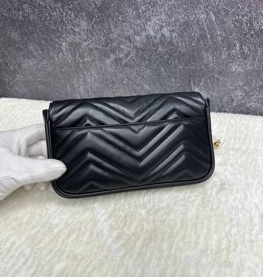 Мини-сумка Gucci GG Marmont черный