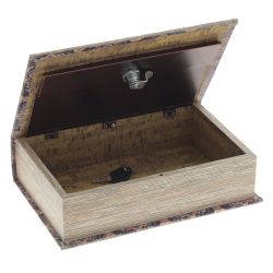 GAEM Шкатулка-книга с замком, L18 W7 H27 см