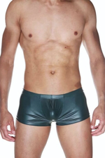 Мужские гладкие трусы-боксеры (Размер: L-XL) (Цвет: зеленый)
