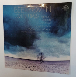 Винтажная виниловая пластинка LP The Czech Philharmonic Orchestra Ludwig van Beethoven overtures Бетховен Увертюры (Чехословакия 1981)