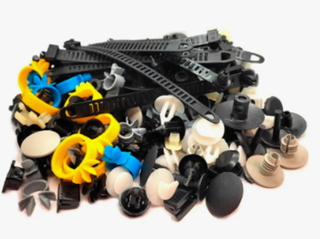 Клипсы НАБОР крепежных изделий 2190 из пластика (№7017)