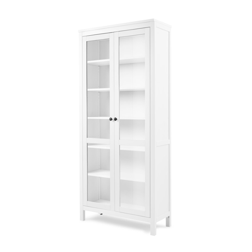 Шкаф-витрина Хемнэс Hemnes/Кымор, ст/ст 90х198х37 см, белый