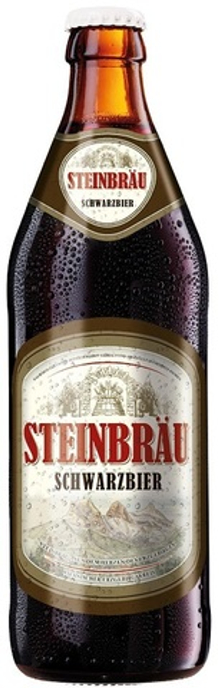 Пиво Штайнброй Шварцбир / Steinbrau Schwarzbier 0.5 - стекло