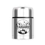 Термос 0,6 л для еды/напитков с широким горлом, нержавеющая сталь SUS304, TAIGARU (ТАЙГАРУ) FOOD, серебристый, 700324