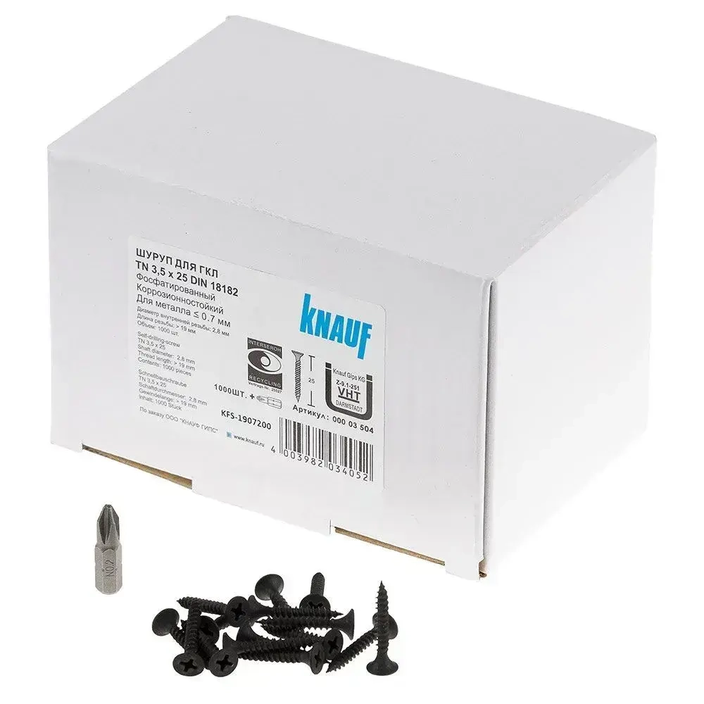 Шурупы TN 3,5х25 Knauf (1000шт.)
