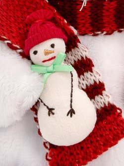 Мягкая игрушка Ли-Ли BABY в шарфике со снеговиком 20см