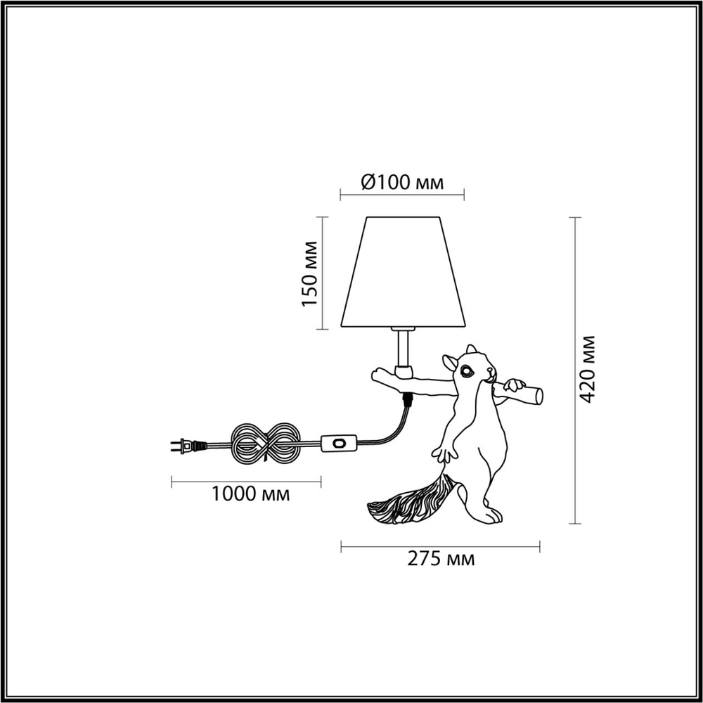 6523/1T LN Настольная лампа E14 1*40Вт 220В IP20 MODERNI