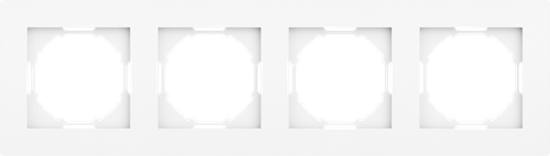 Рамка 4-я, глянцевый белый, серия A07