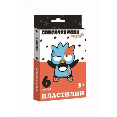 Пластилин "BadBadtzMaru" 6 цветов, 120 гр, со стеком (Центрум)
