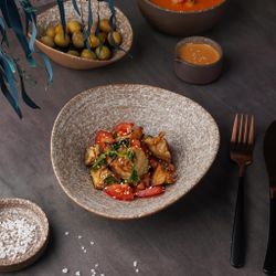 Салатник 800 мл 21*19,5 см h6,8 см Brown Untouched Taiga P.L. Proff Cuisine [3]