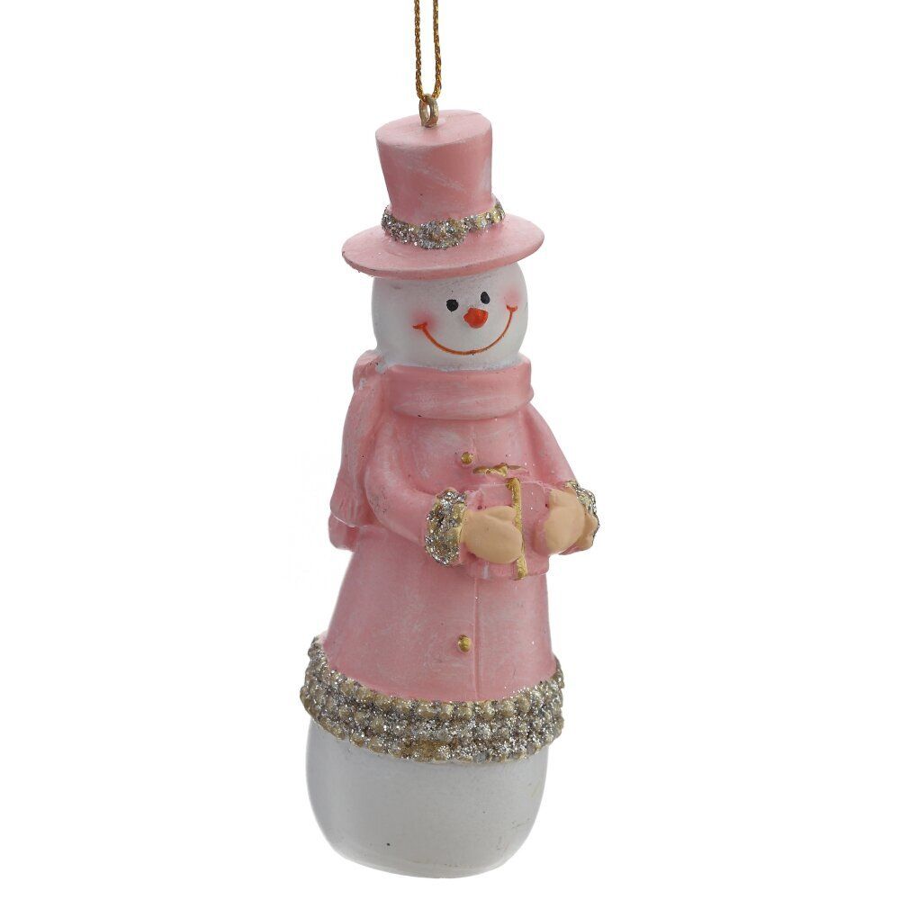GAEM Фигурка декоративная подвесная "Снеговик", L4 W3,5 H11,5 см, 2в.