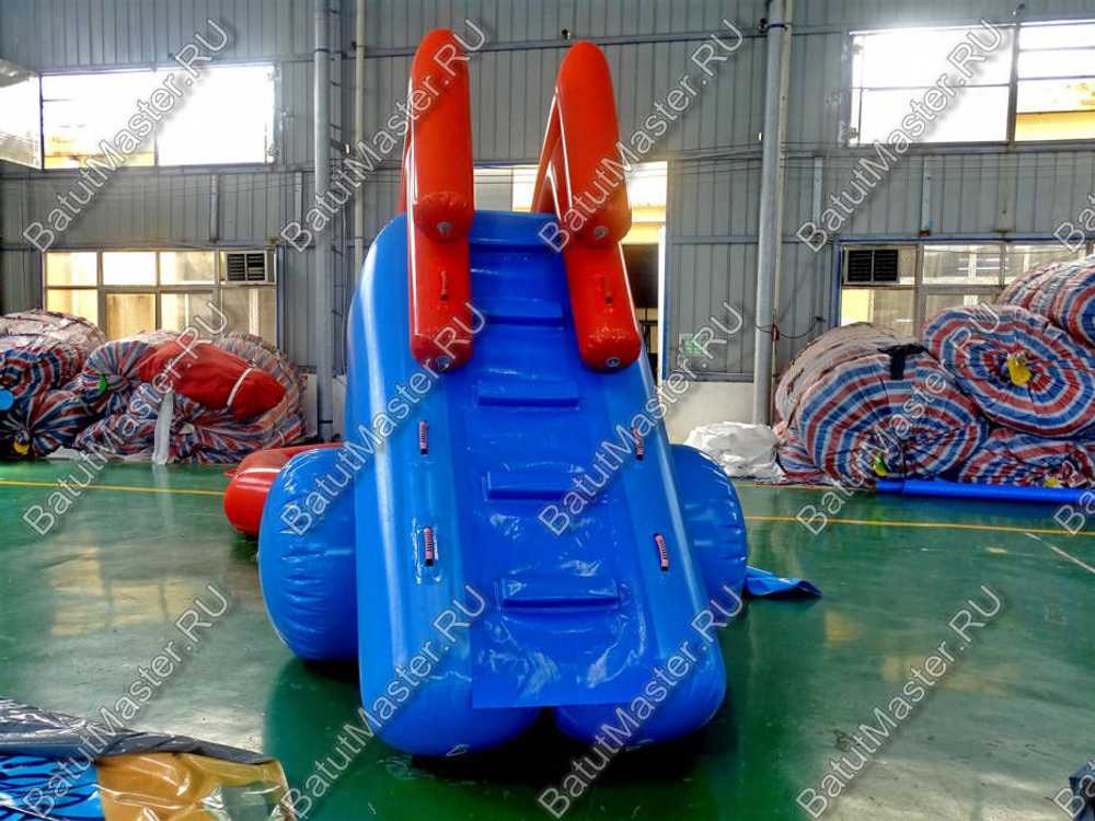 Надувная водная горка "Пляжная", 6.5*3*2.5 м, на поддуве