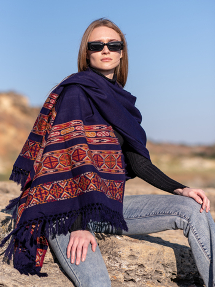 Шаль Куллу (чернильный)