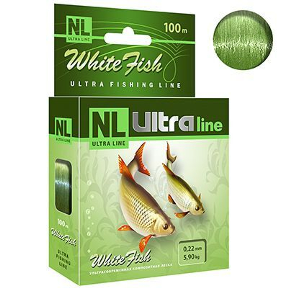 Монофильная леска NL ULTRA WHITE FISH 100m 0,22mm