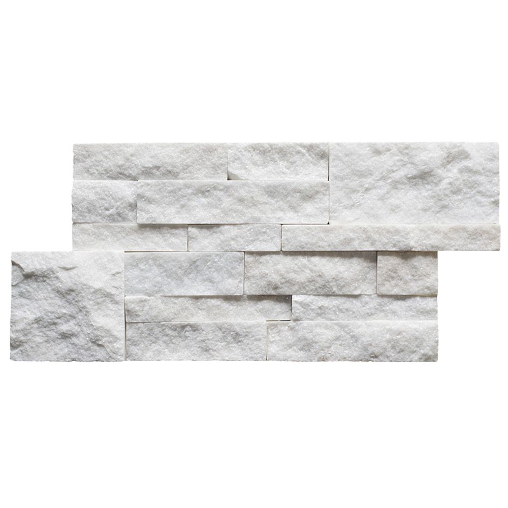 Натуральный камень Кварцит белый Pharaon 180x350x10-20 Модерн